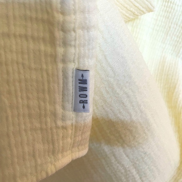 🔥SALE🔥ROWM MENS PALE YELLOW SHORT SLEEVE SHIRT SZ XL - Picture 10 of 10